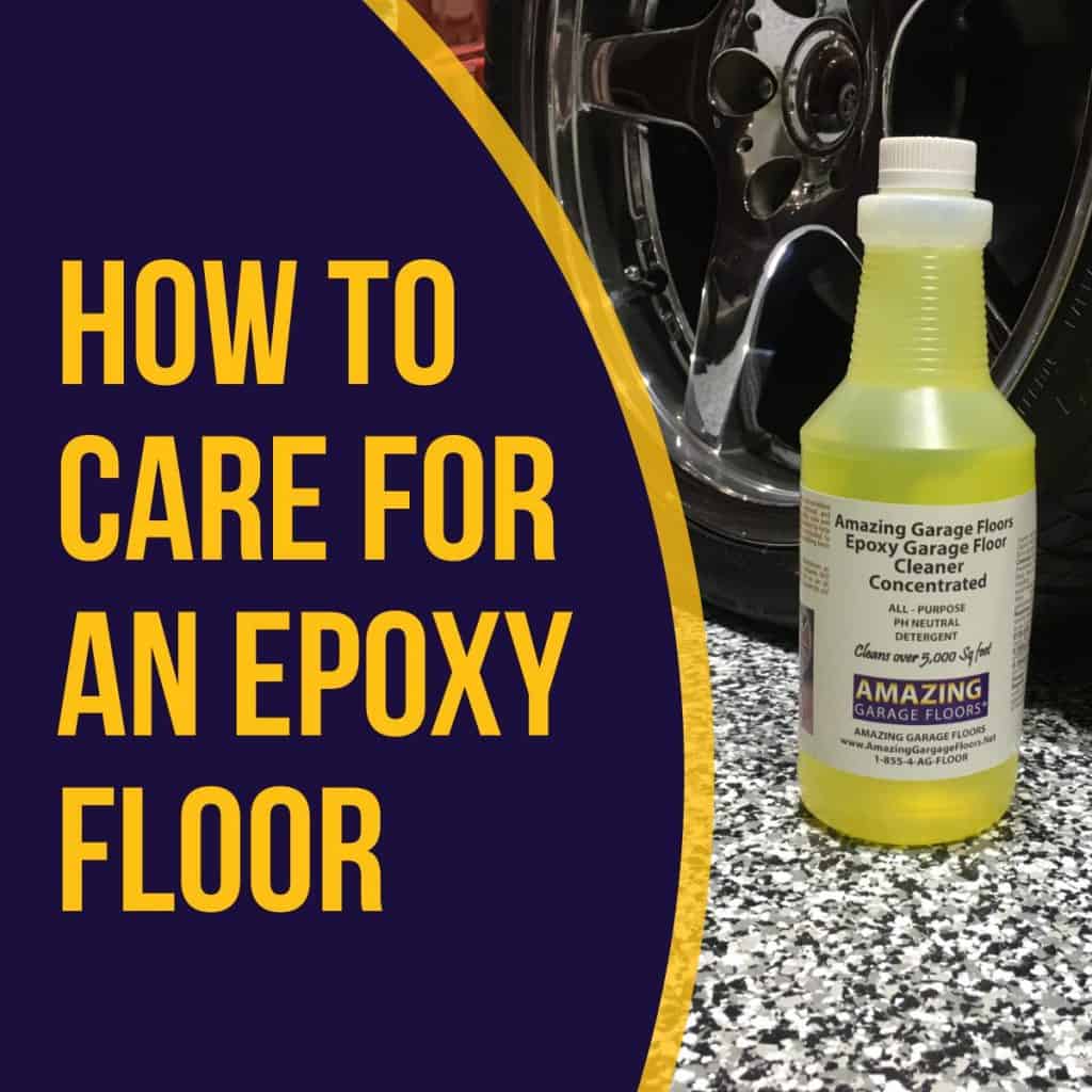 how to care for an epoxy floor
